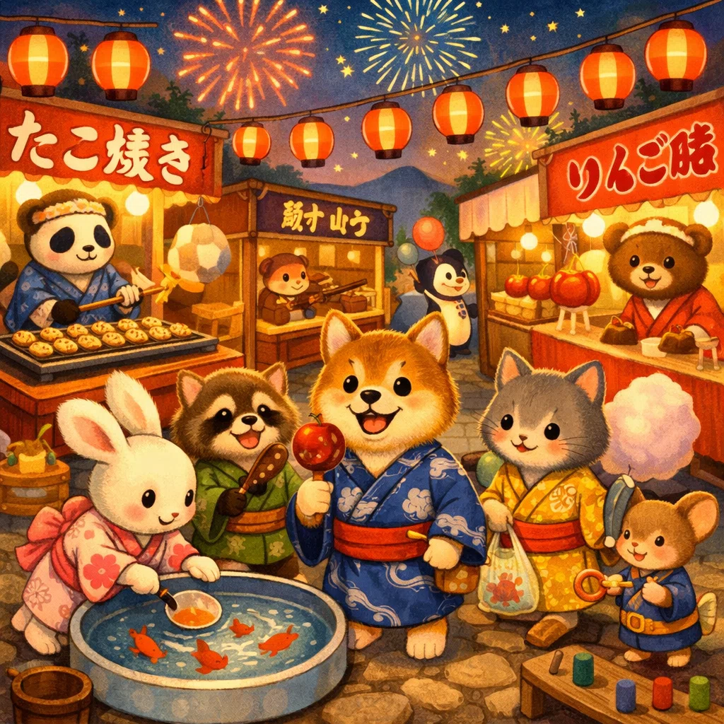夜空にひらく、ひみつの花火｜むぅ茶