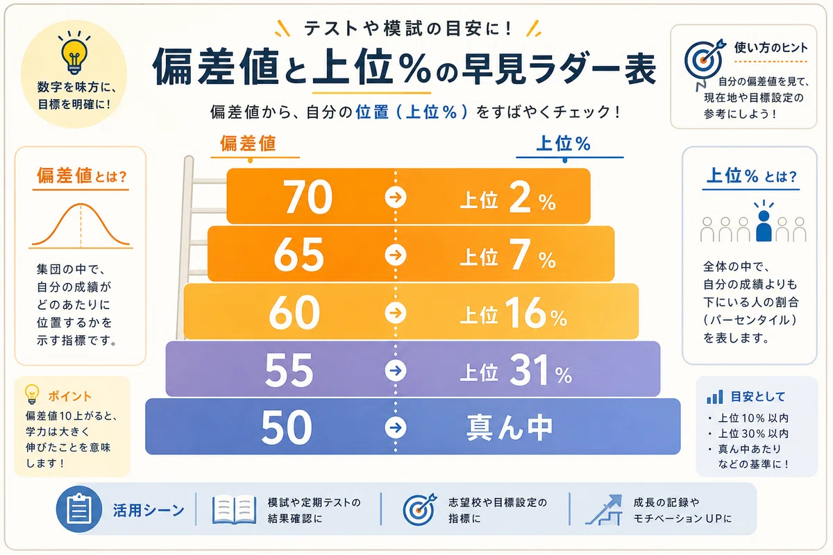 偏差値 理論上最高