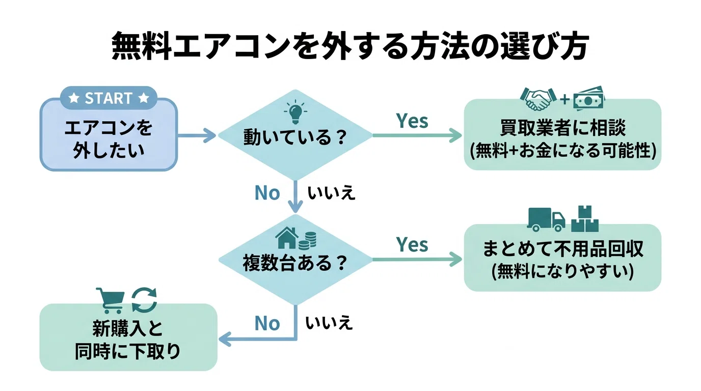 千葉県大網白里市でエアコンを無料で取り外してもらう方法【条件と注意 