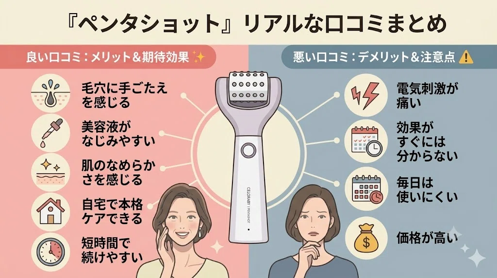 買う前に絶対見て！】ペンタショットの悪い口コミは本当？リアルな評価