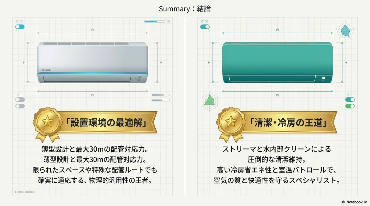 日立RAS-AJ2225Sとダイキン S2225ATESを徹底比較！正直レビュー