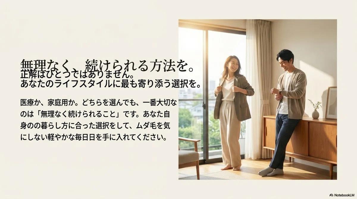 医療脱毛か家庭用光美容器かのまとめ