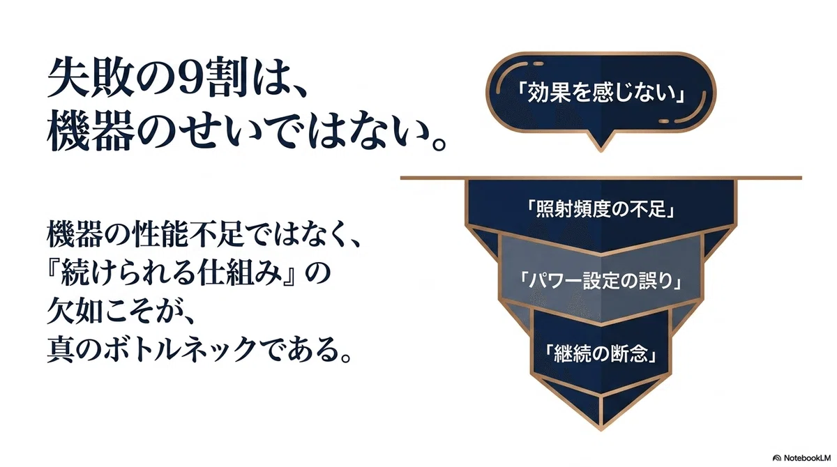 家庭用脱毛器：よくある質問の図解