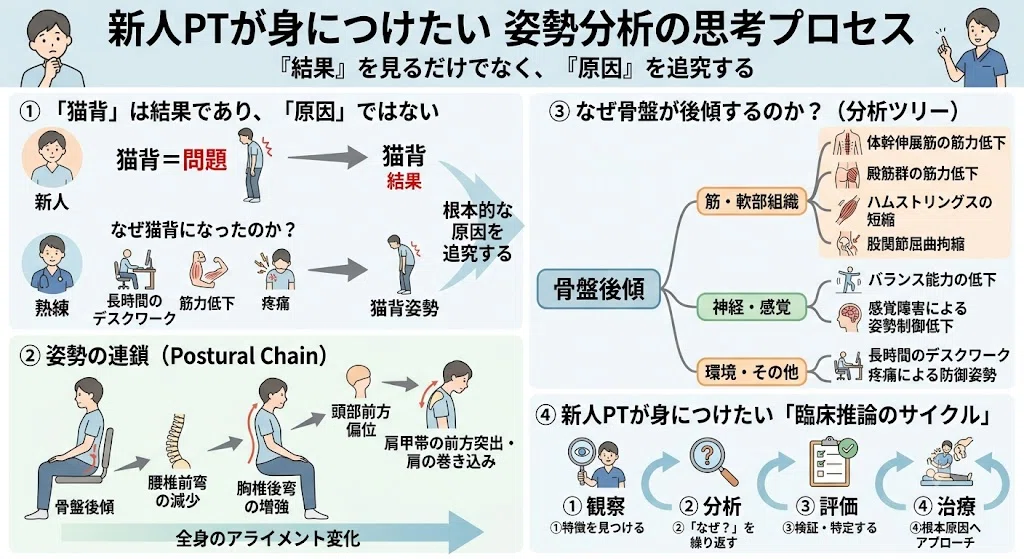 座位姿勢の観察・分析方法を徹底解説｜新人理学療法士が評価・治療へ