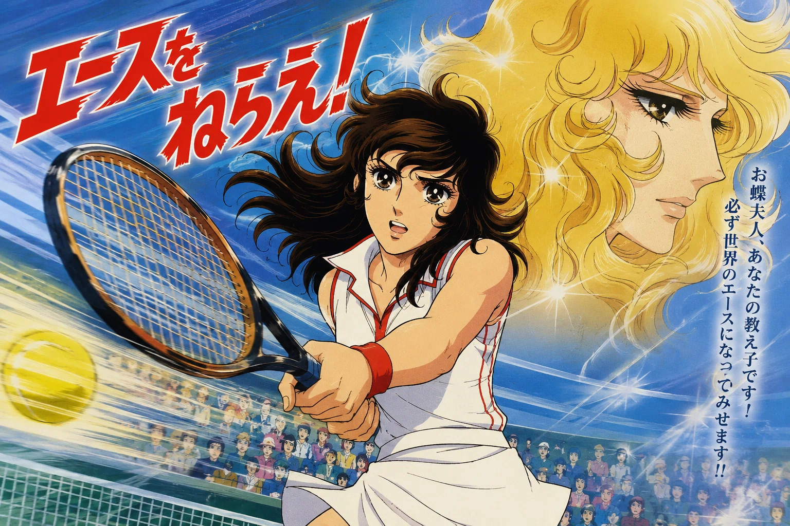 SINCE 1973 西高等学校 テニス部 エースをねらえ Tシャツ★山本鈴美香 アニメ『エースをねらえ！』を科学する｜Knsk