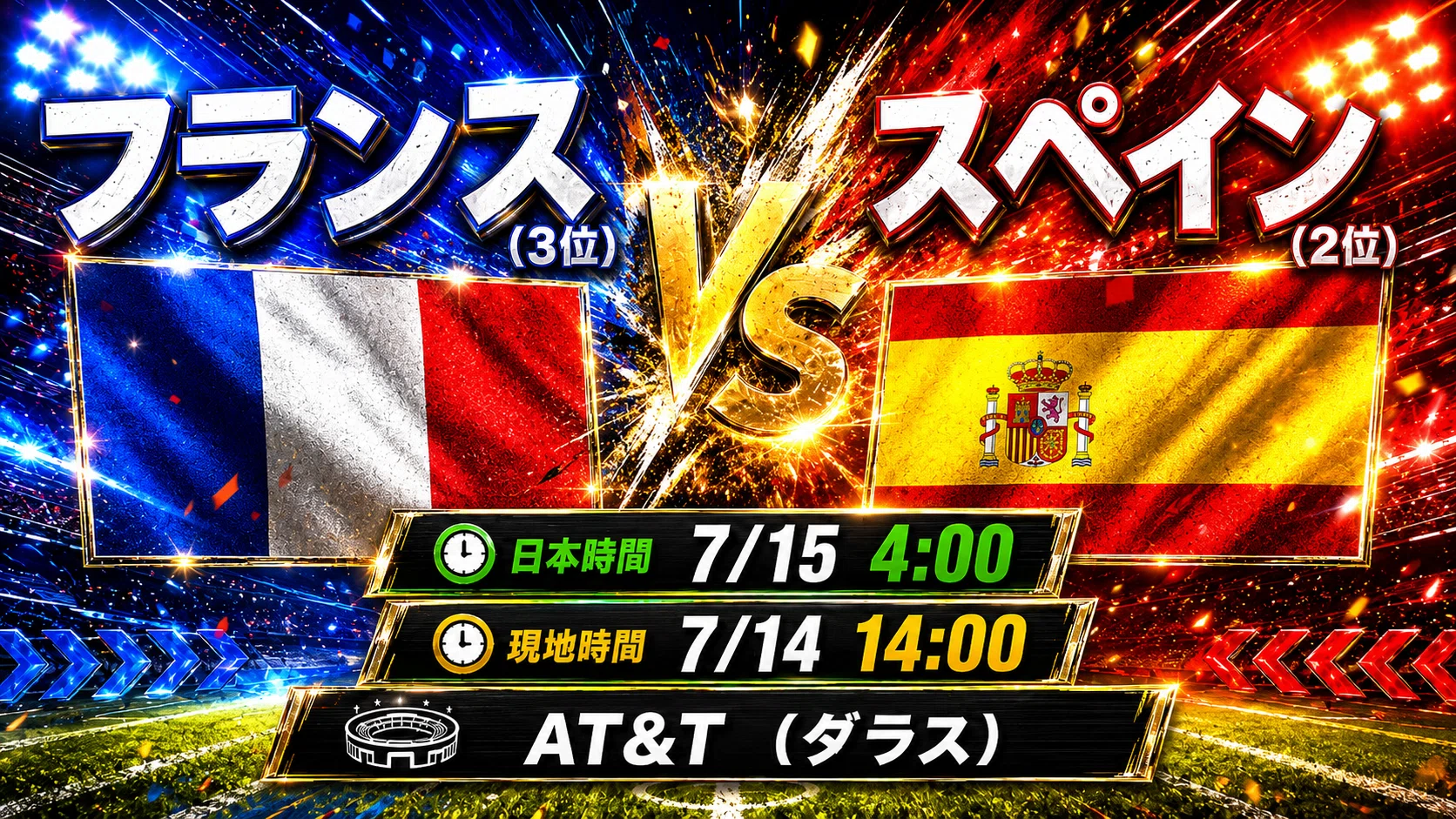 FIFAワールドカップ2026 準決勝の見どころ【日本時間・7月15日