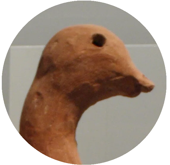 ただ今展示中⑩《水鳥形埴輪》古墳時代・6世紀、個人蔵｜毎日投稿