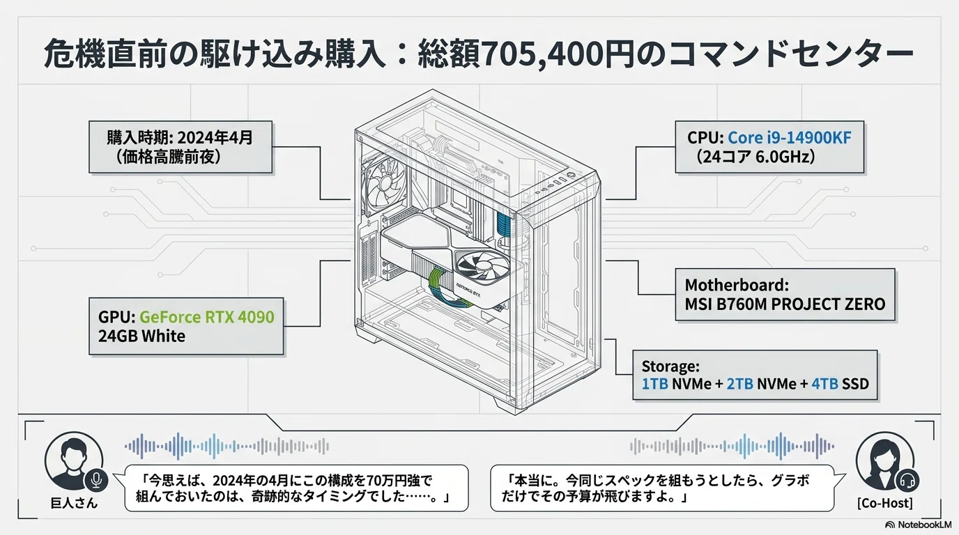 自作PC, Corei5, RAM16GB, グラボGT1030, SSD搭載 生成AIに使える自作
