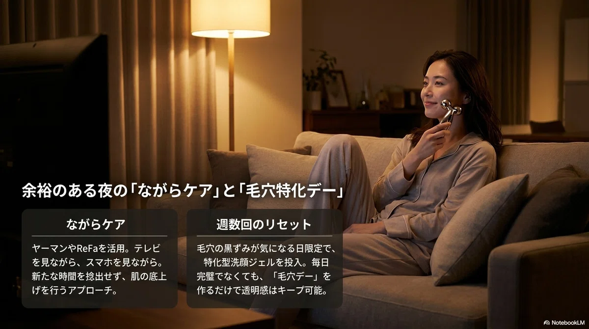 オルビス ザ:週数回のスペシャルケアで、美顔器に“ながら”を任せる