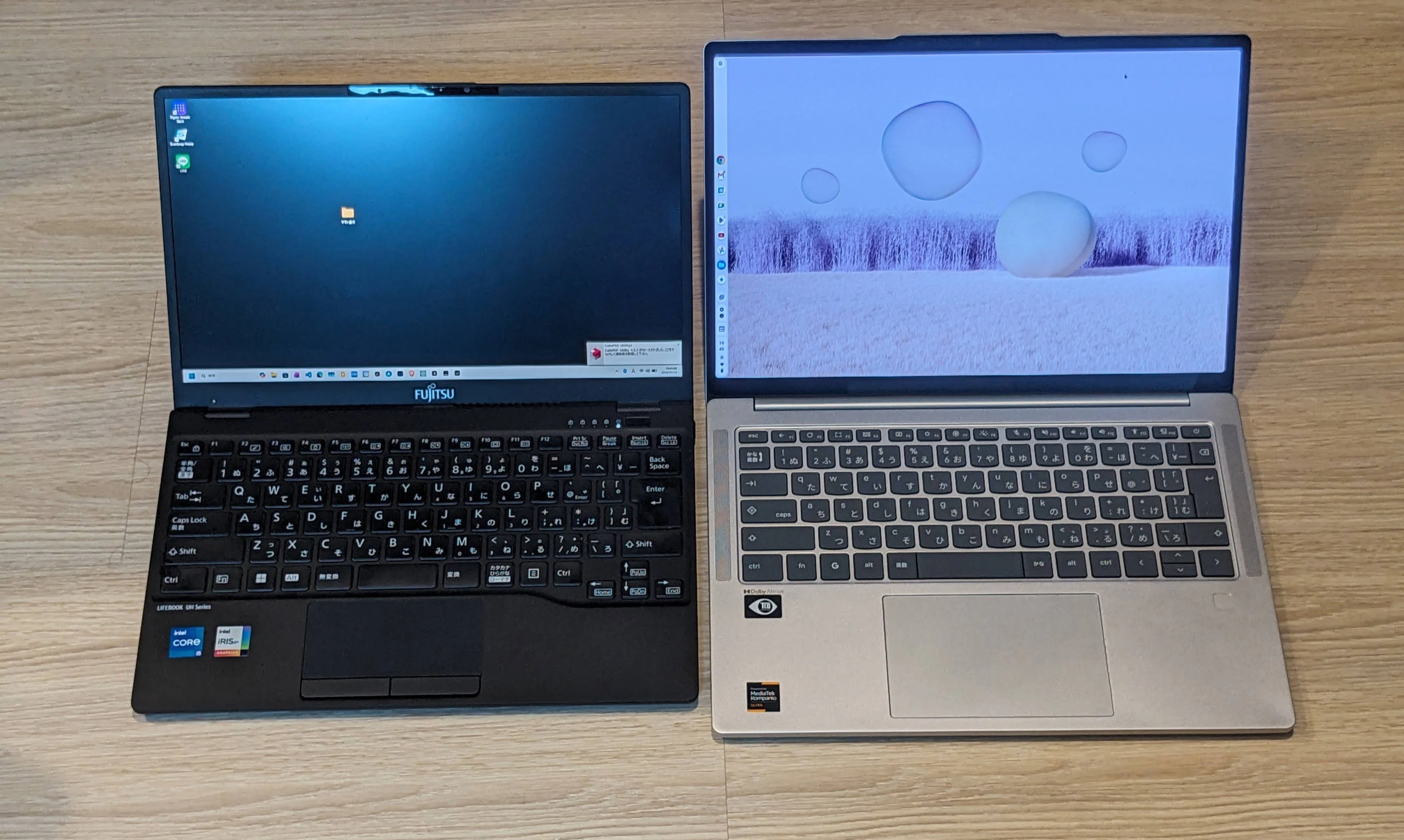 軽量な執筆環境を考えると、いつも、634gの超軽量ノートPCでいいよねで