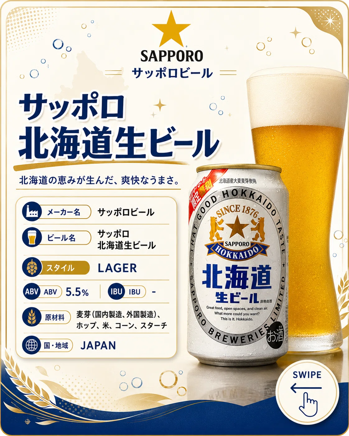 Sapporo Beer's 