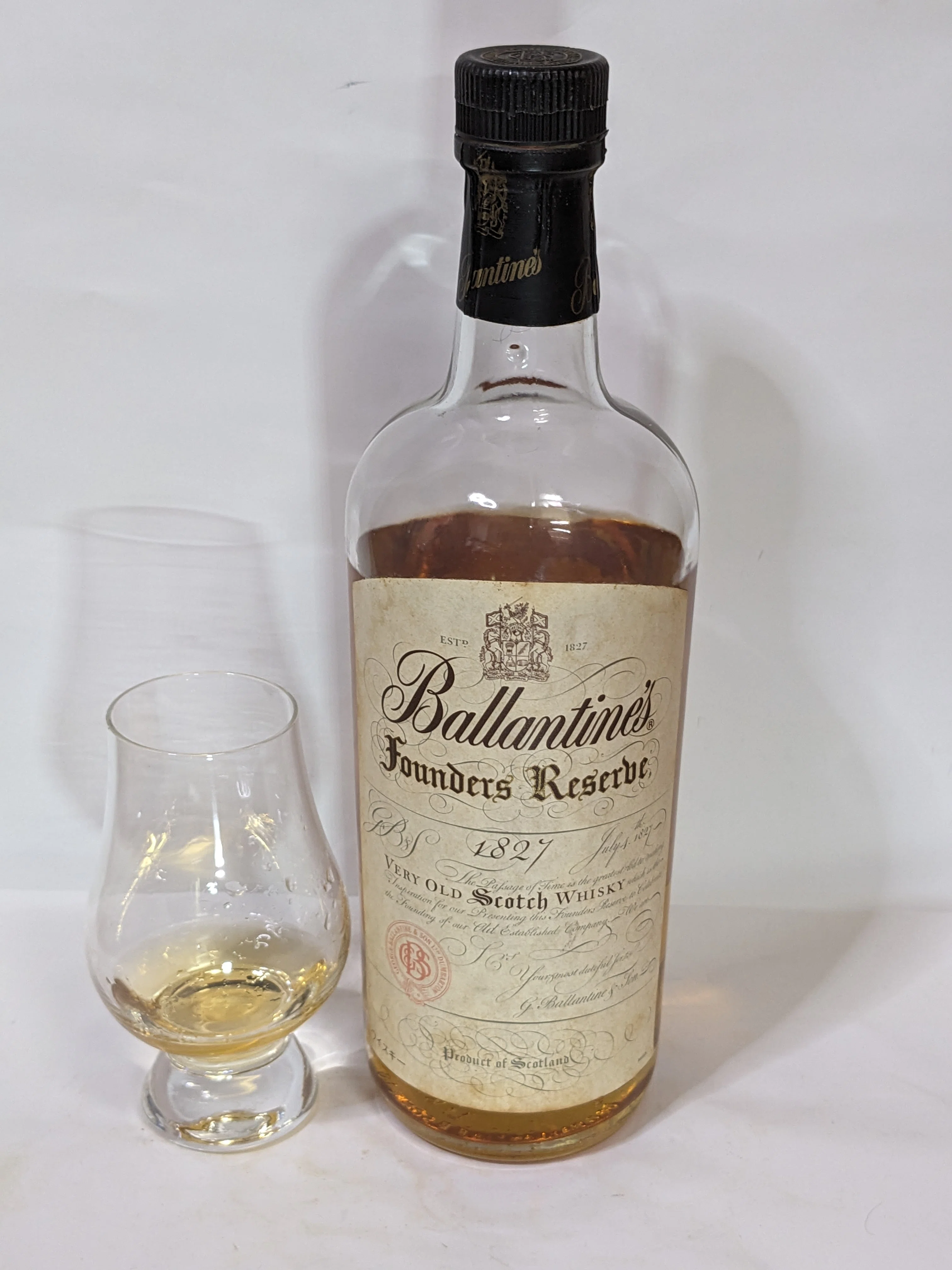 【終売品/希少】バランタイン ファウンダーズリザーブ 1827 スコッチウイスキ バランタイン ファウンダーズ リザーブ 第2世代前半&後半｜たっきー