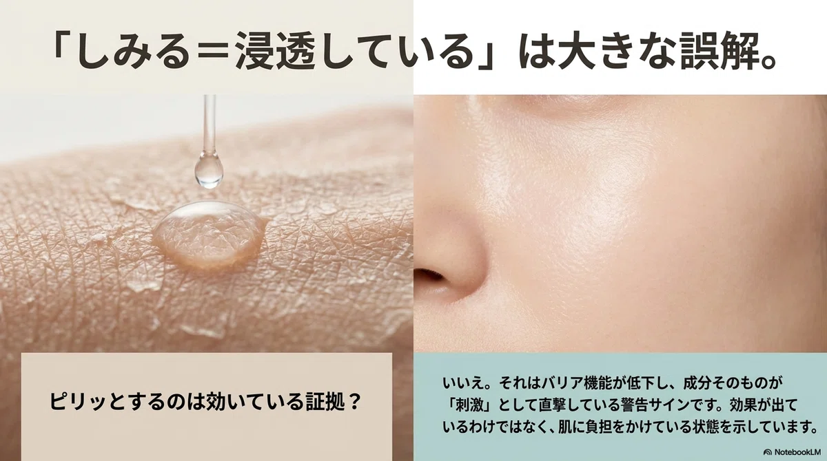 化粧水：しみる・効かないを繰り返さないための、保湿成分の見方の図解
