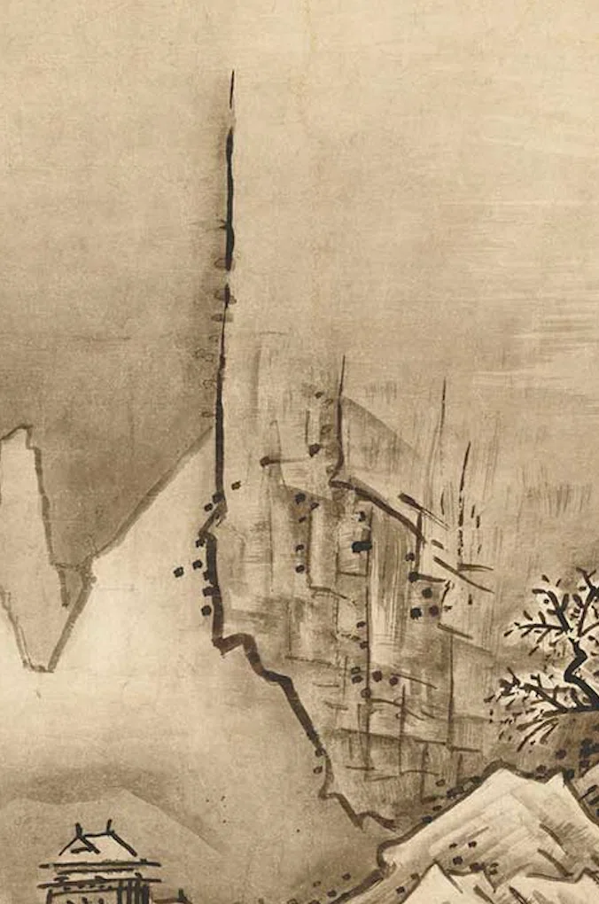 この一本の線は、なんですか｜雪舟「秋冬山水図」｜みきかつや