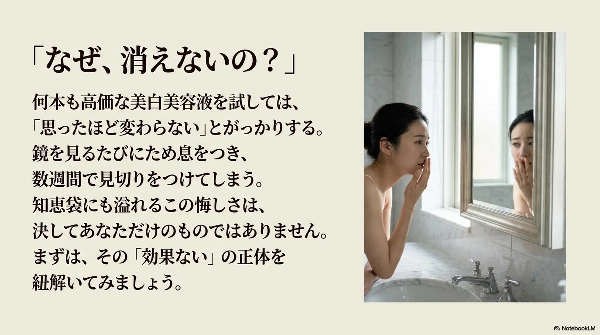 美白化粧品：「美白＝シミが消える」という誤解から見直したい