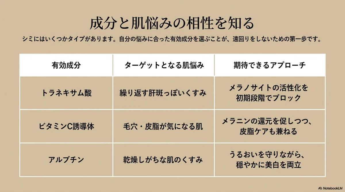 美白化粧品：私が『効果ない』を卒業できたきっかけの図解