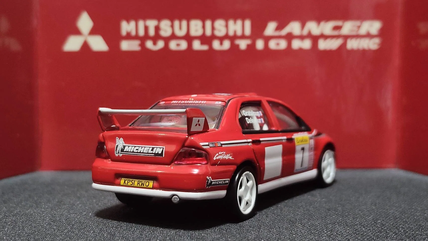 AUTOart 1/64 Mitsubishi Lancer Evolution VII WRC Rally Monte Carlo