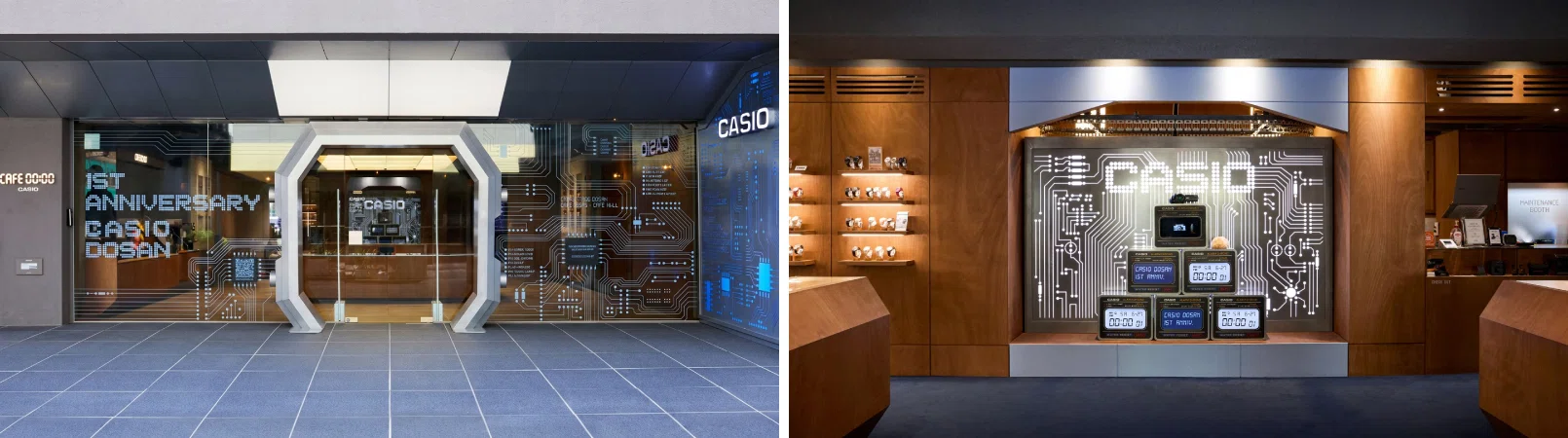 韓国・ソウルのカシオウオッチカフェ「CASIO STORE DOSAN」が1周年！G