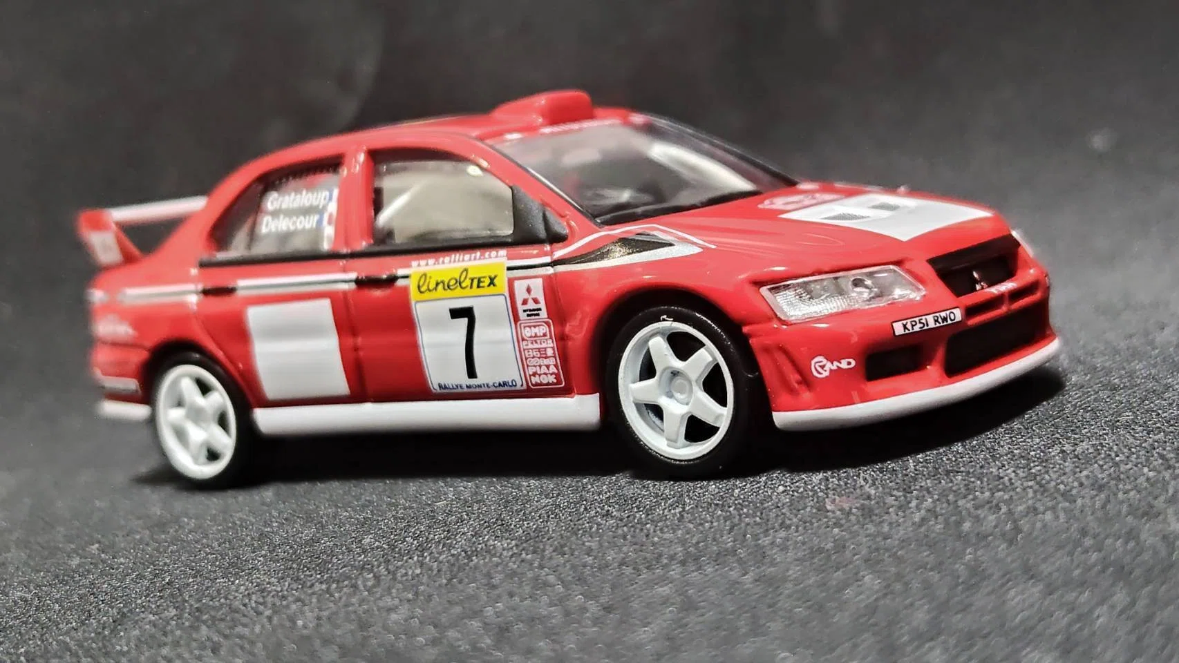 AUTOart 1/64 Mitsubishi Lancer Evolution VII WRC Rally Monte Carlo