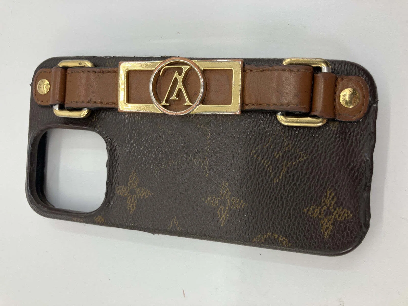 Louis Vuitton iPhone 13 13 Pro Case Fits 14 15 16 17 Pro Strap