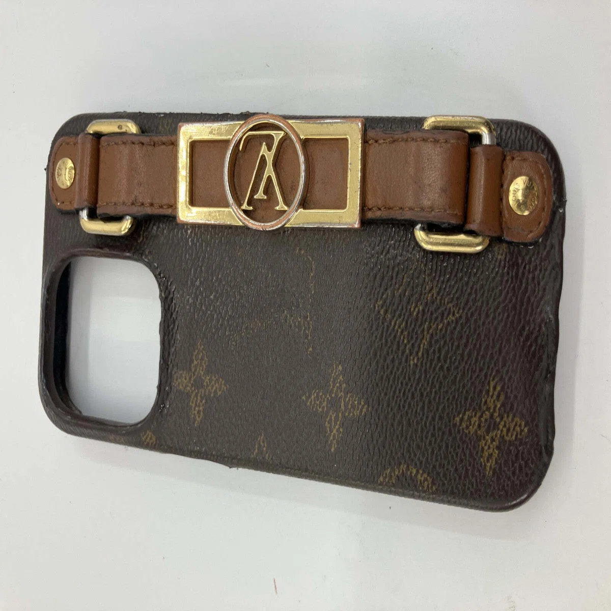 Louis Vuitton iPhone 13 13 Pro Case Fits 14 15 16 17 Pro Strap 