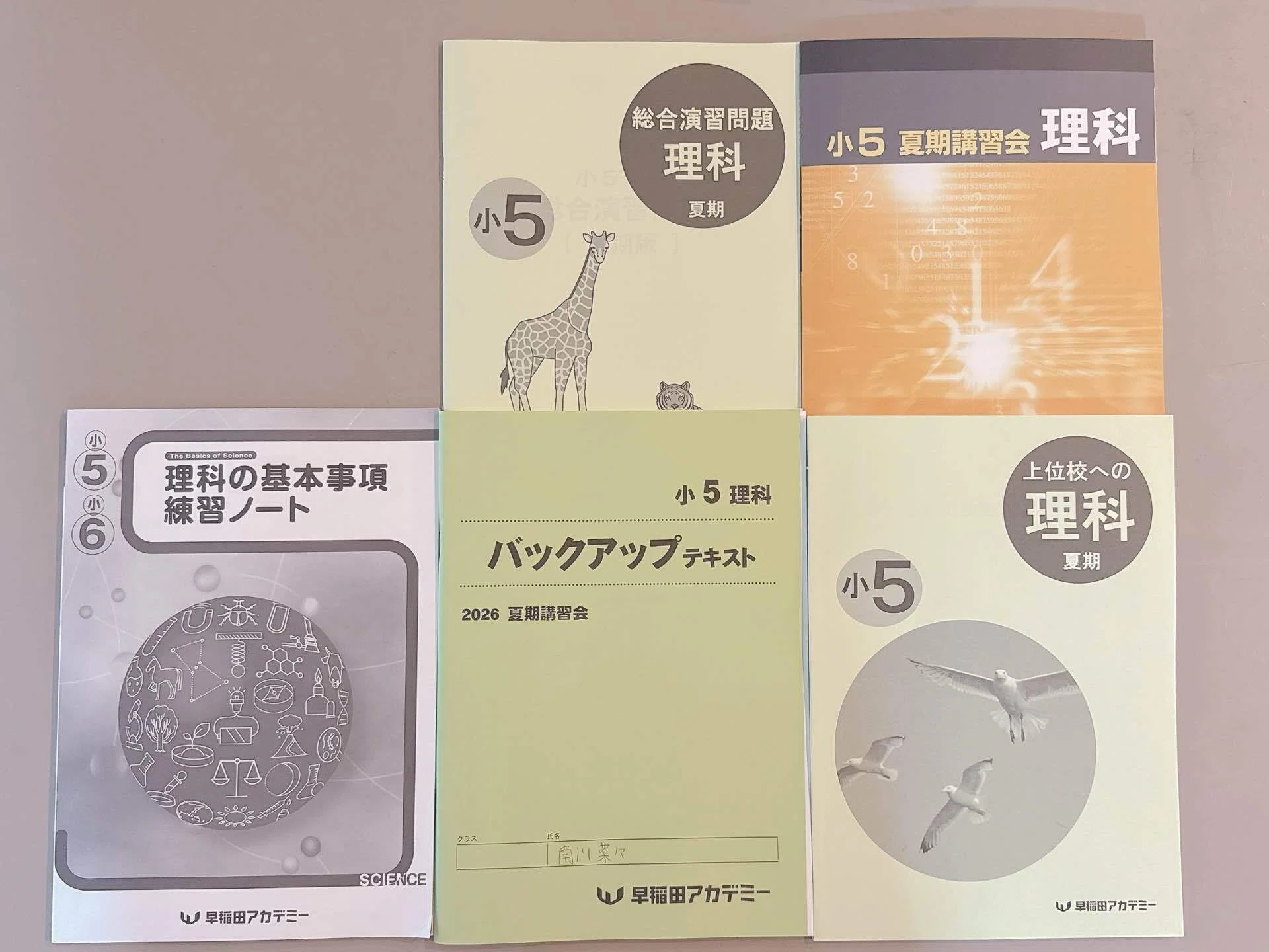 中受日記 夏期講習テキスト、全部で14冊でした…｜泣いて笑って本気受験