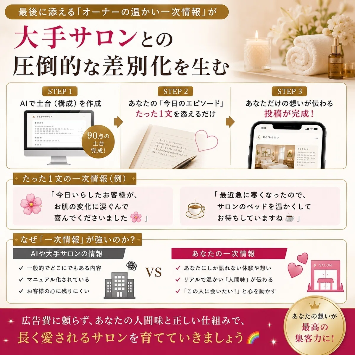 オーナーの温かい一次情報の重要性