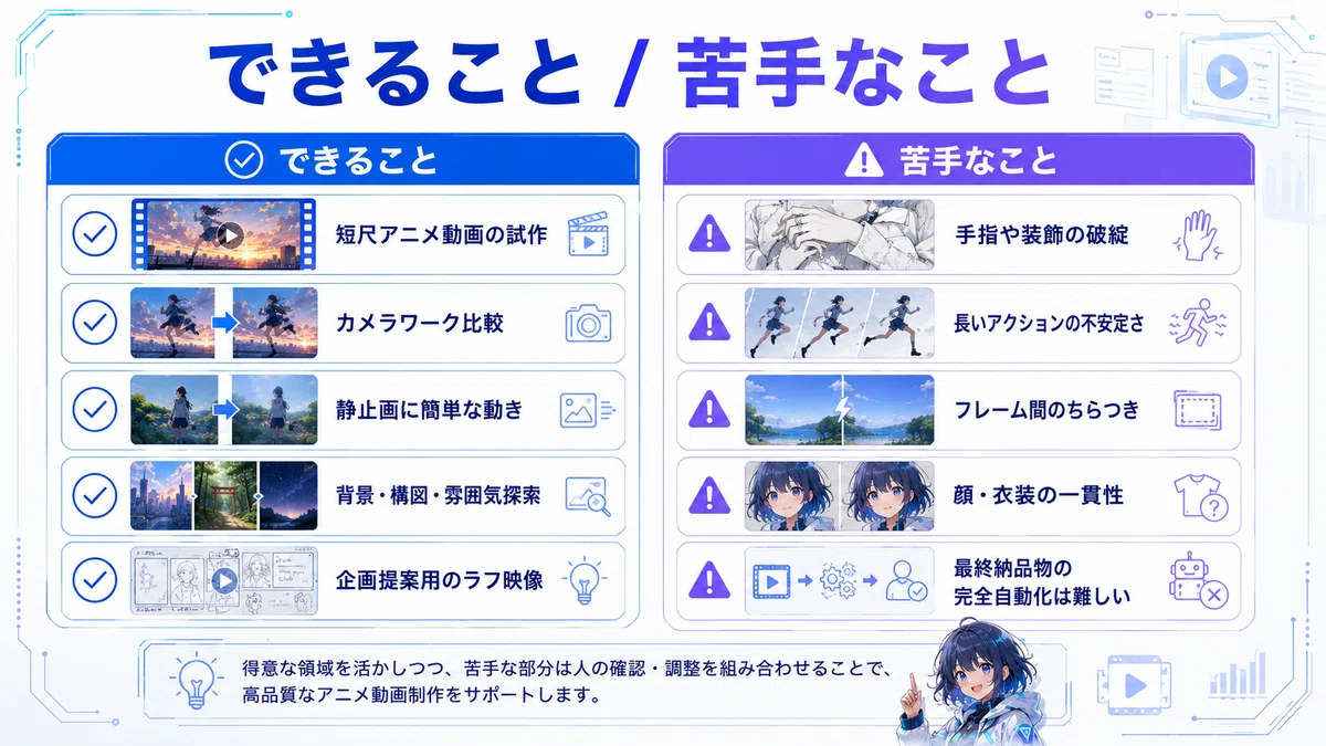 アニメ特化動画生成AI「AnimeGen」無償公開、AnimeGenとは？商用利用できる国産アニメ動画生成AIを徹底解説｜ひで｜AI時短ツール