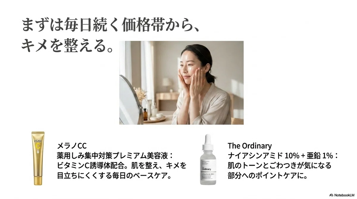 肌のくすみ:角質・血行・乾燥、それぞれのケアで意識したこと