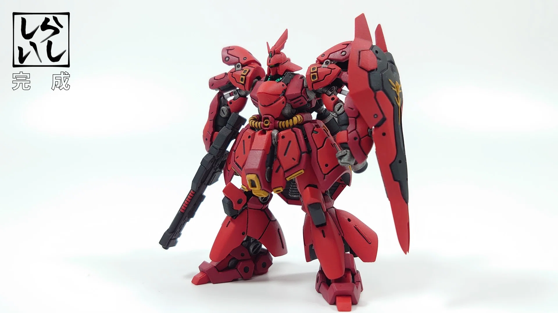 食玩】ガンダムアーティファクト第6弾 サザビーを改造・筆塗り全塗装で