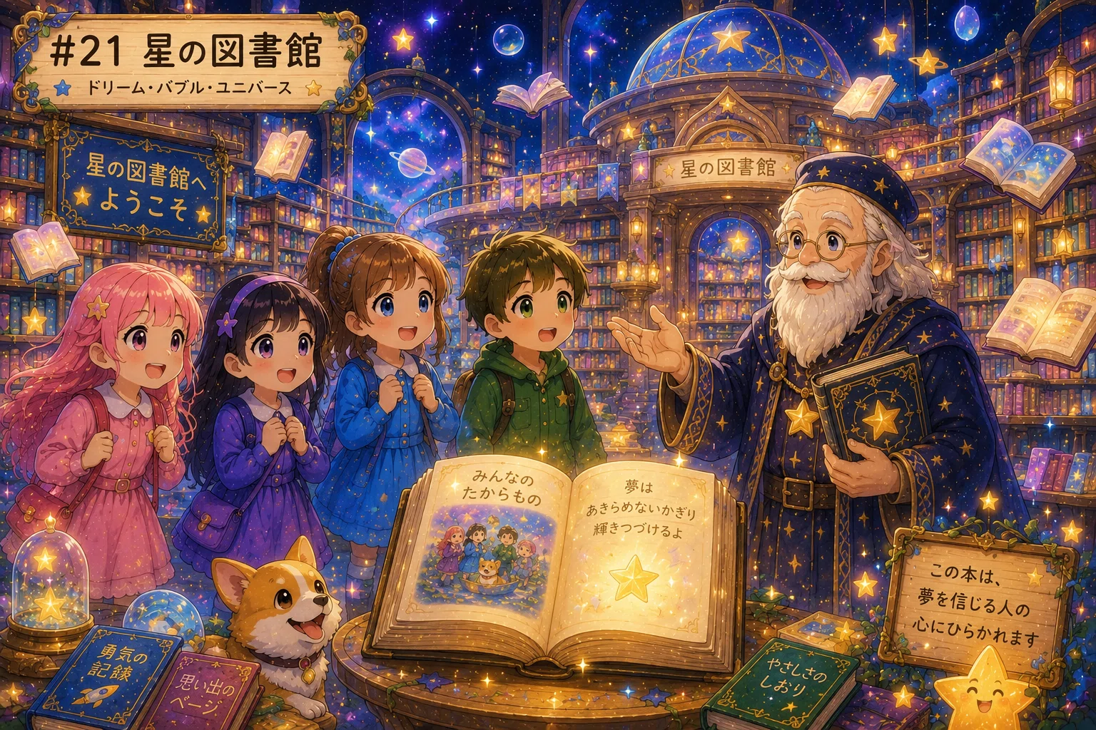 🚀#21 星の図書館 ドリーム・バブル・ユニバース ～夢の物語｜yoshibo