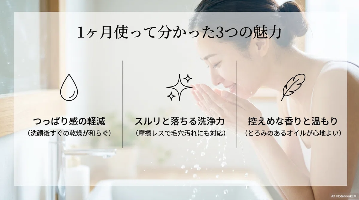 乾燥肌：使ってみて感じた良かったところの図解
