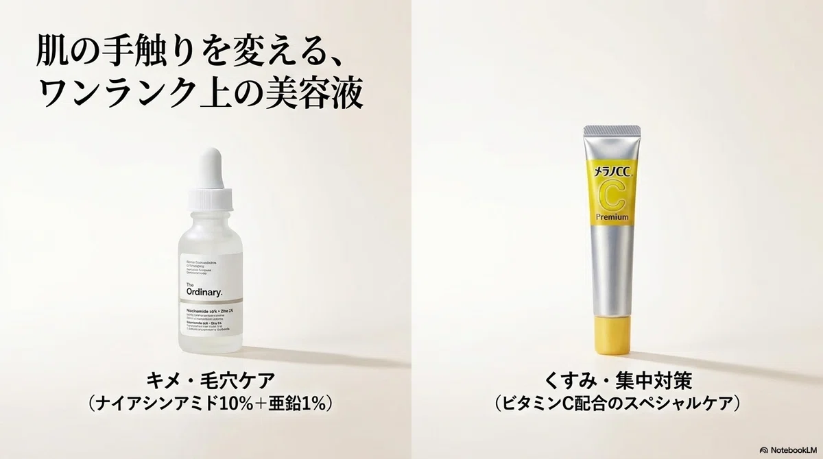 乾燥肌：美容液でワンランク上のケアを