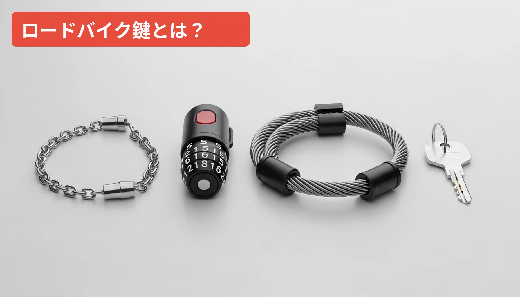 美品　ロードバイク　ガンウェル　鍵とバック付き ロードバイク 鍵 比較おすすめ5選｜軽量・頑丈・持ち運びで選ぶ完全