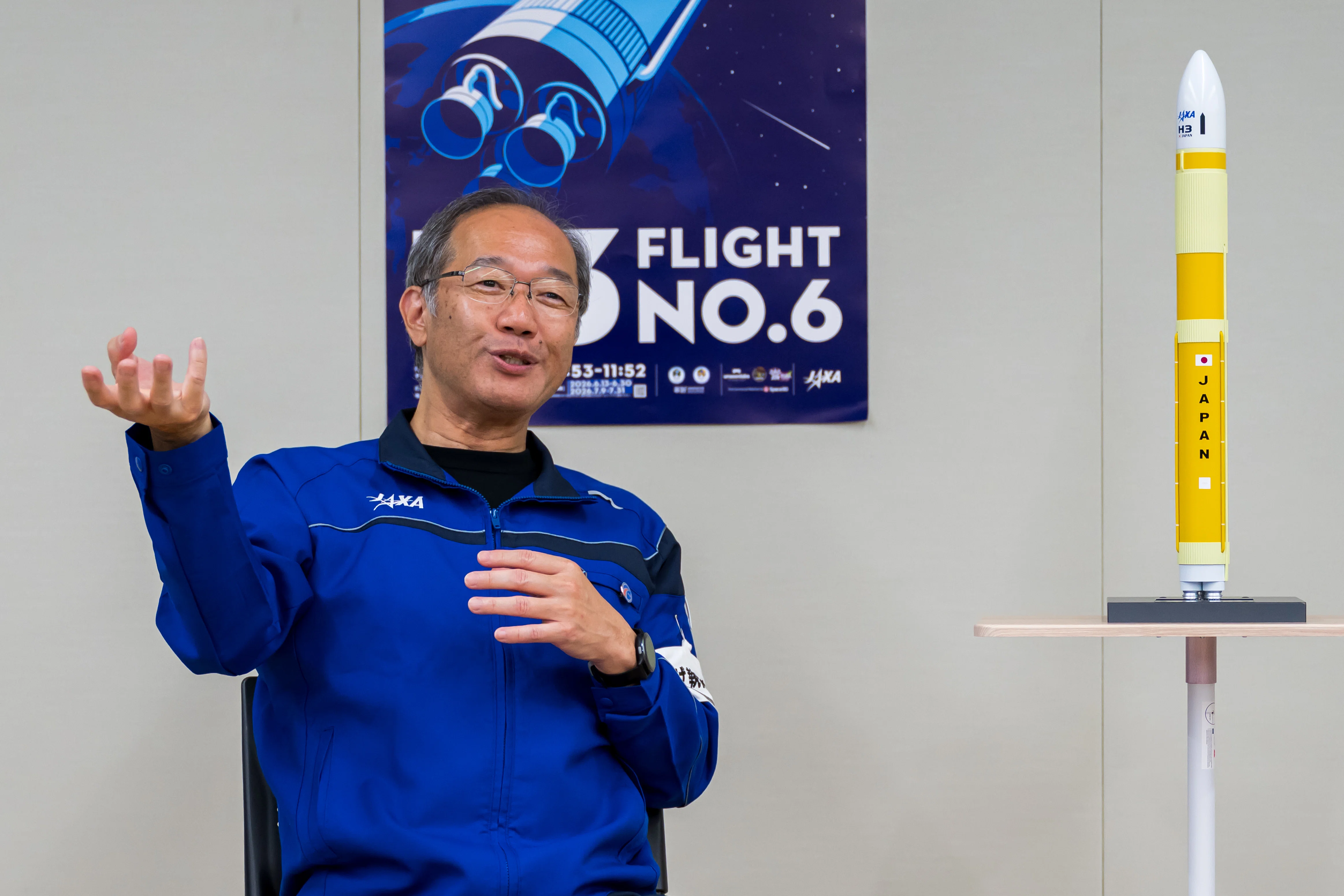 H3ロケット6号機打ち上げ後 JAXA有田プロマネ囲み取材―有人飛行への H3ロケット6号機打ち上げ後 JAXA有田プロマネ囲み取材―有人飛行への