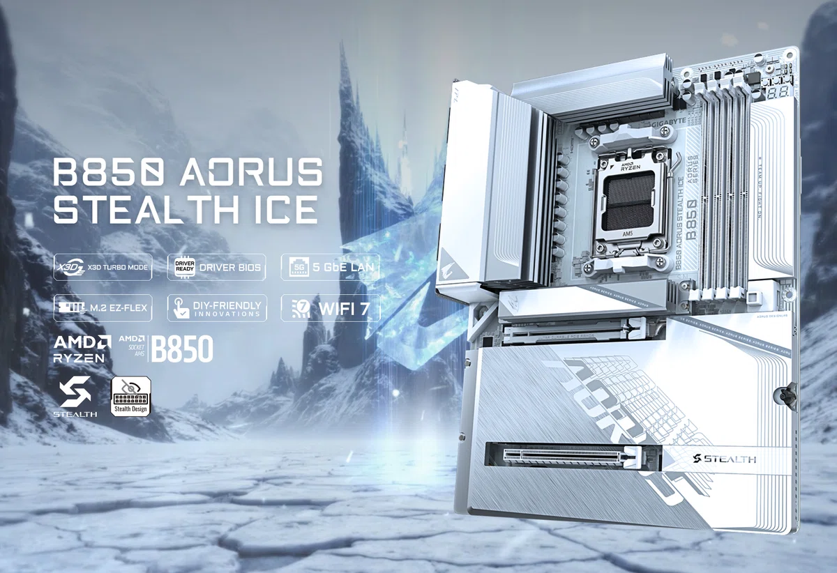 バランス重視＆白基盤の背面コネクタ仕様マザーボード「B850 AORUS