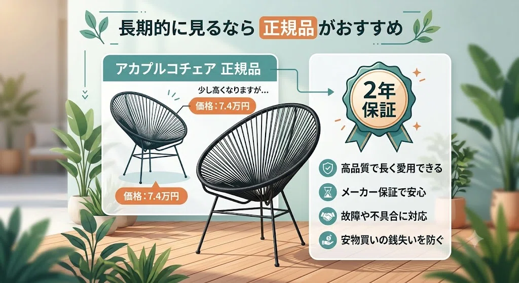 アカプルコチェアのリプロダクトおすすめ商品3選！本家との違いも解説