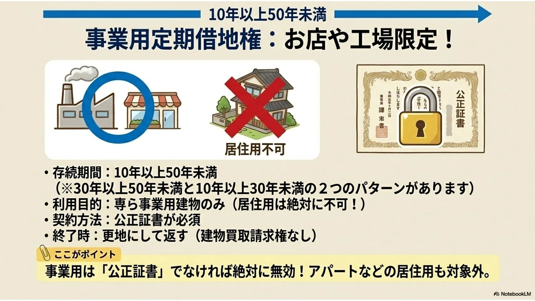 宅建】借地借家法（借地）① 借地権 種類 違い｜普通借地権と定期借地