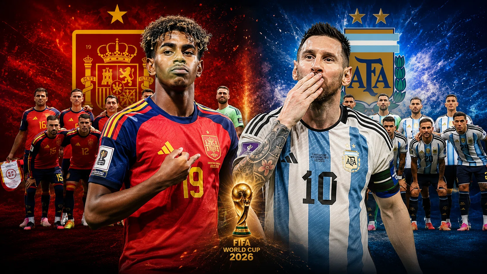 決勝展望】スペインvsアルゼンチンついに実現！ 欧州王者と南米王者が