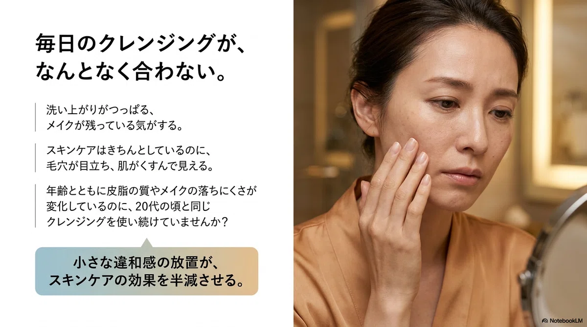 オルビス クレンジング：「毎日のクレンジングがなんとなく合わない」その違和感の正体の図解