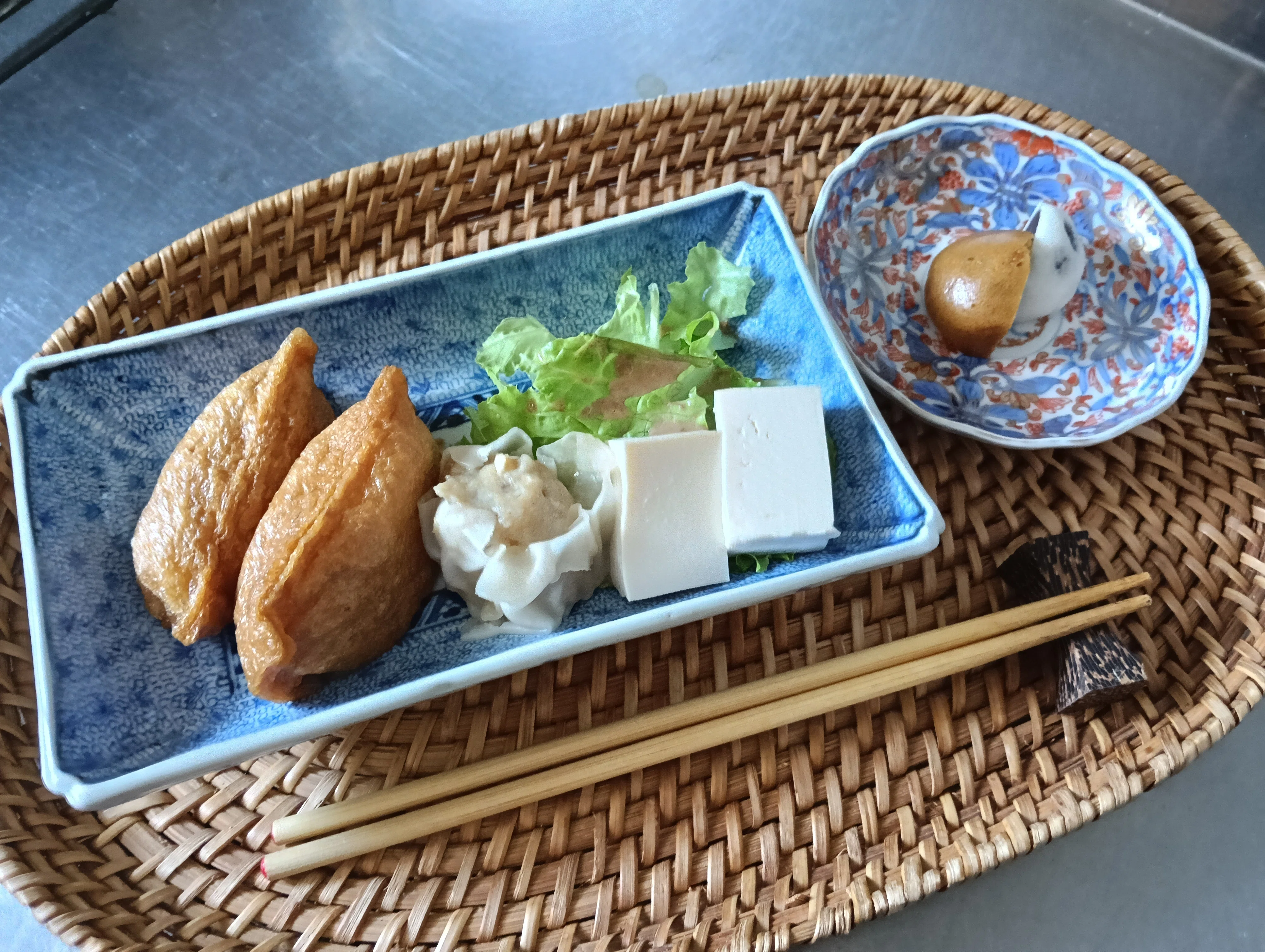 古伊万里｜微塵唐草の長皿｜ゆんたく