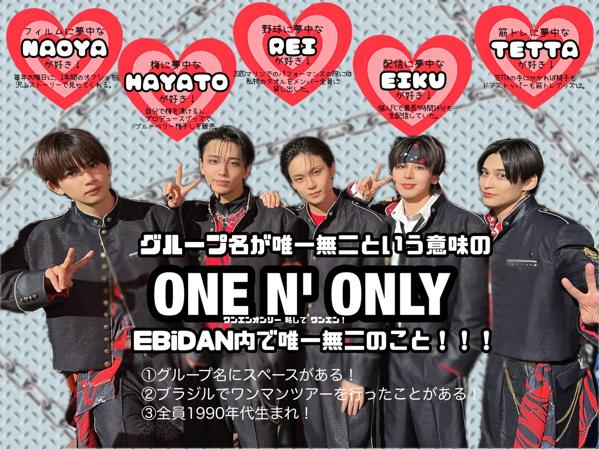 ONE N' ONLY、草川直弥 紹介シート｜さしみ