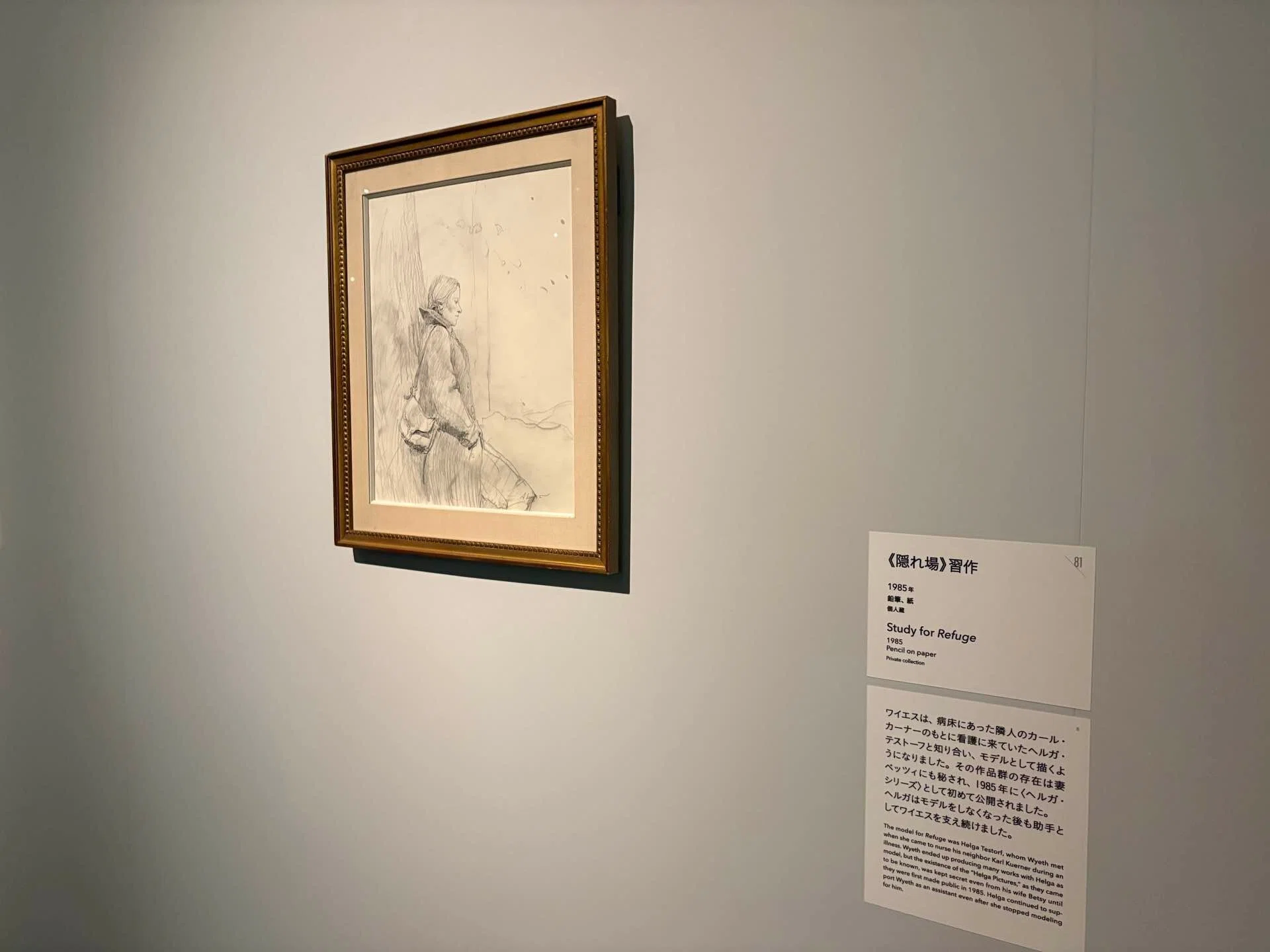 見えているものがすべてではない――不在を描く画家 A・ワイエス展