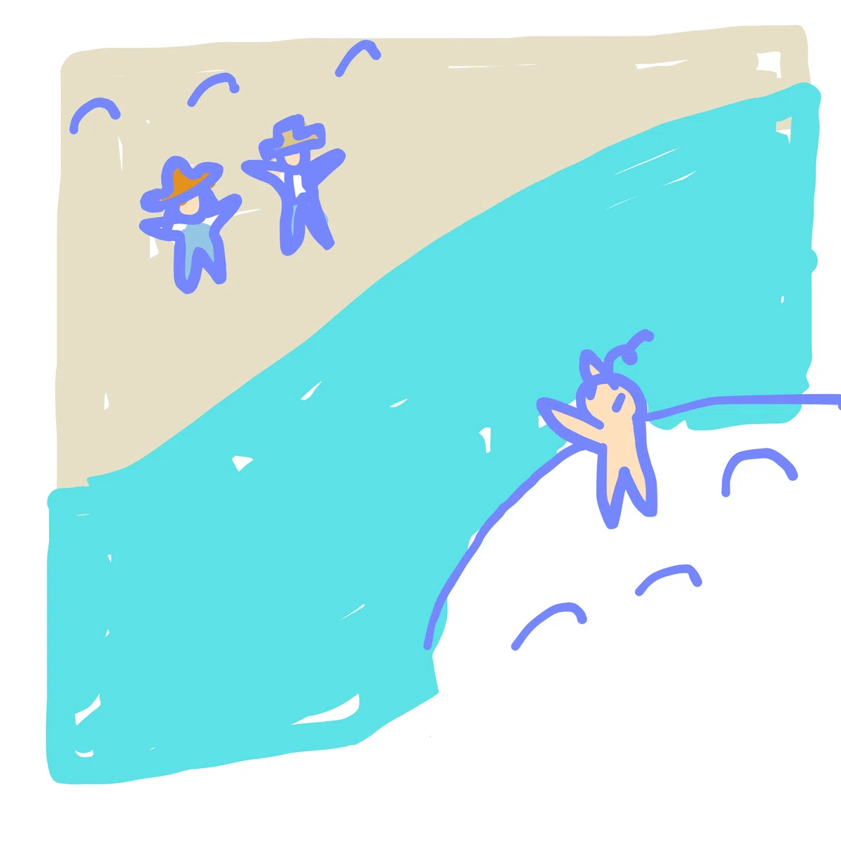 18. 必死で手を振りかえすかるちん