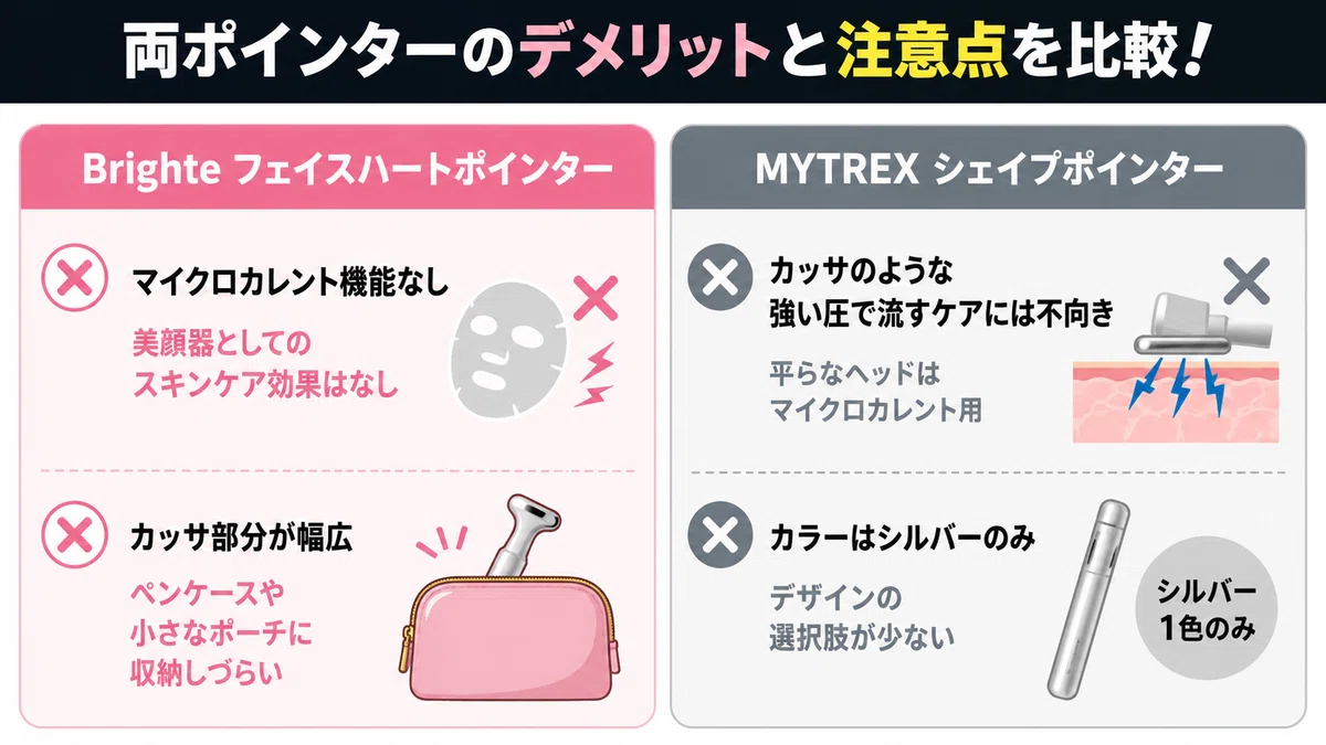 5. 【比較して判明】購入前に知っておきたい両ポインターのデメリットと注意点