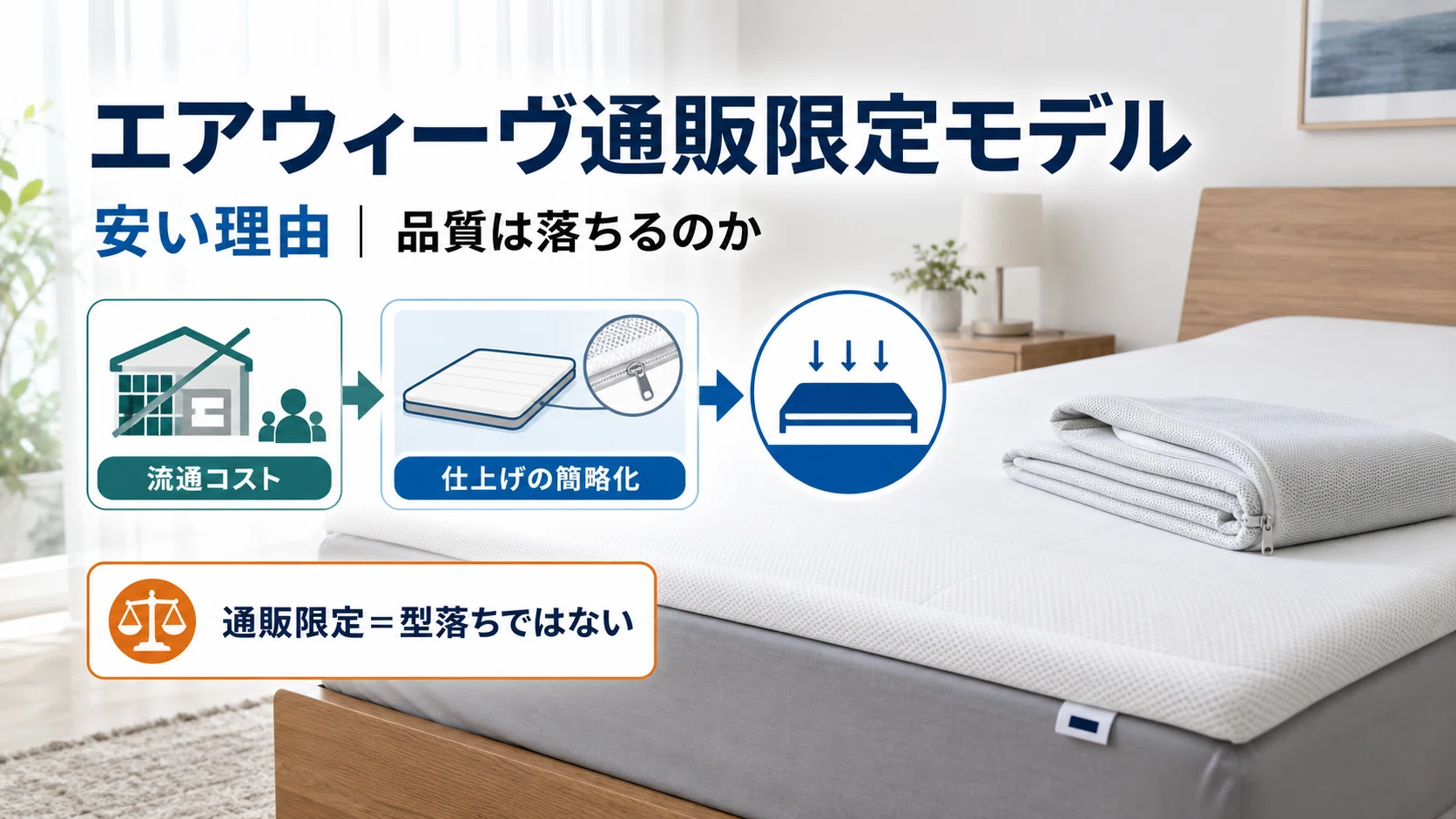 エアウィーヴ通販限定モデルの違いは？通常品と徹底比較｜インテリア探求人