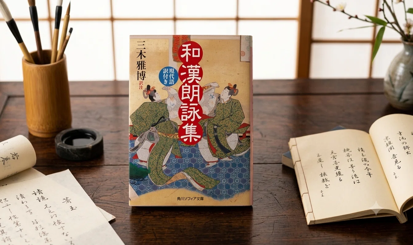 書道家 弦川武山 花いっぱいのこころ 額付き 読書 | 和漢朗詠集 (角川ソフィア文庫)｜山根あきら | 哲学者