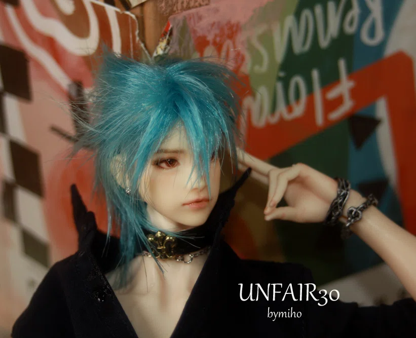 1/6カスタムドールヘッド☆UNFAIR30☆bymiho☆PetWORKs☆LEO☆男子図鑑