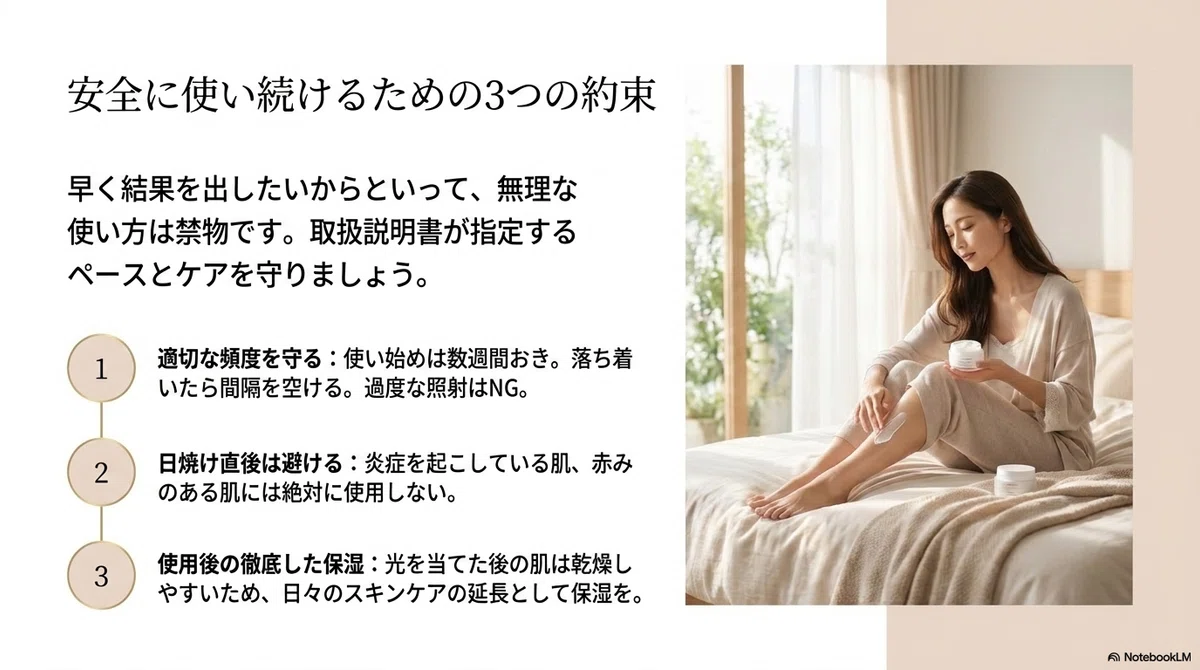 家庭用脱毛器(光美容器):使う頻度の一般的な目安について