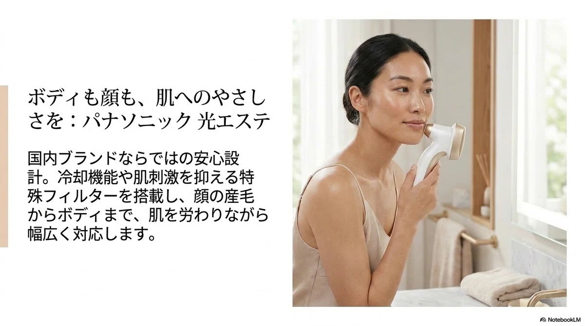 家庭用脱毛器(光美容器):参考・出典の図解